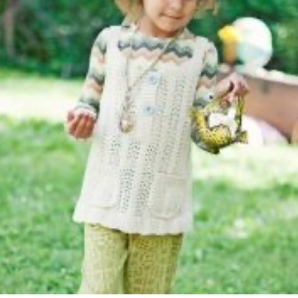 𝅺matilda Jane Crochet Knit Wool Blend Valery Vest Neutral Boho Field Trip